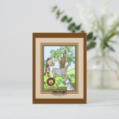 Invitation Baby Jungle 20 Baby showers (Debout devant)