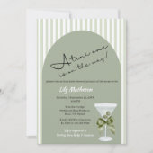Invitation Baby Martini 'tini-one' Baby Shower (Devant)