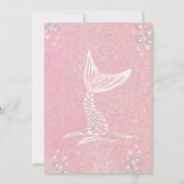 Invitation Baby Mermaid Ethnic Pink Shell Pearls (Dos)