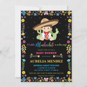 Invitation Baby Muchachito Fiesta Mexicaine Baby Boy Show 