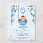 Invitation Baby Naming Cradle Cérémonie indienne Cérémonie bl (Devant)