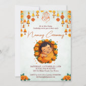 Invitation Baby Naming Namkaran Cradle modèle de la cérémonie (Devant)