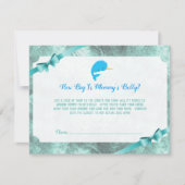 Invitation Baby Narwhal Mommy's Belly Taille Baby shower jeu (Devant)