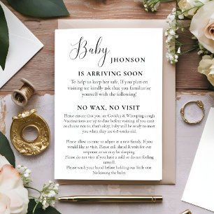 Invitation Baby No Visit No Vax Social Media Post Newborn Rul