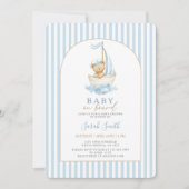 Invitation Baby on Board Baby Shower Boy (Devant)