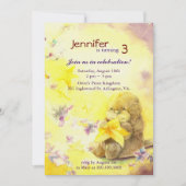 Invitation Baby Otter, fête d'anniversaire pour les enfants (Devant)