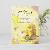 Invitation Baby Otter, fête d'anniversaire pour les enfants (Debout devant)