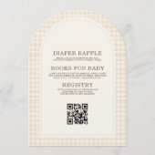 Invitation Baby prépare un café QR Code Baby Shower (Dos)