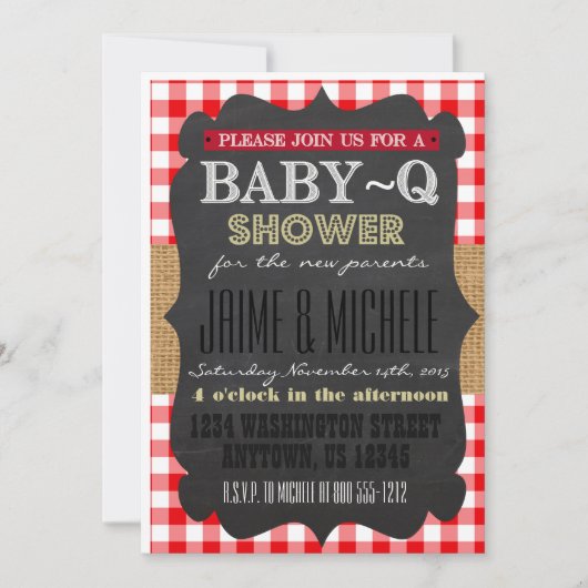 Invitation Baby-Q 5x7 (Devant)