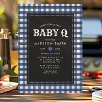 Baby Q Barbeque Blue Été Country Baby Shower