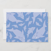 Invitation Baby Shark Ocean Animals 1er Anniversaire Invitati (Dos)