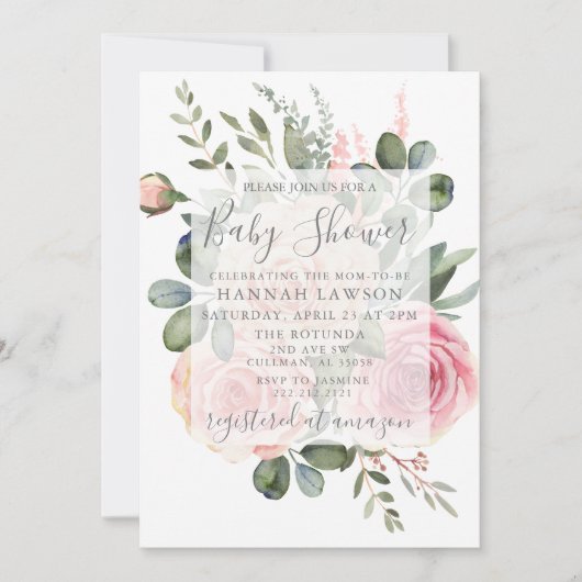 Invitation baby shower (Devant)