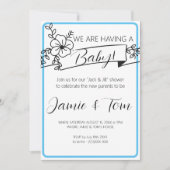 Invitation baby shower (Devant)