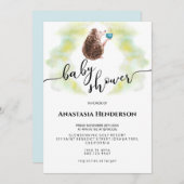 Invitation baby shower. (Devant / Derrière)