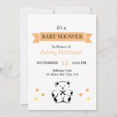 Invitation Baby shower (Devant)