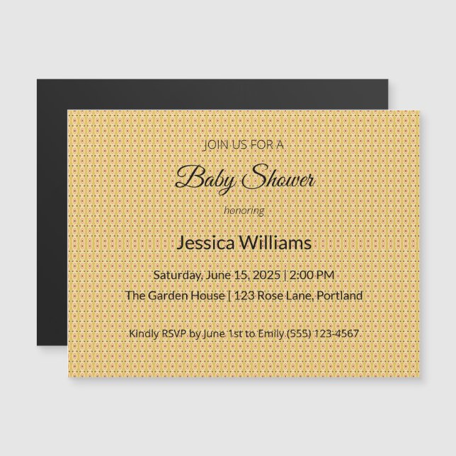 Invitation baby shower ! (Devant / Derrière)