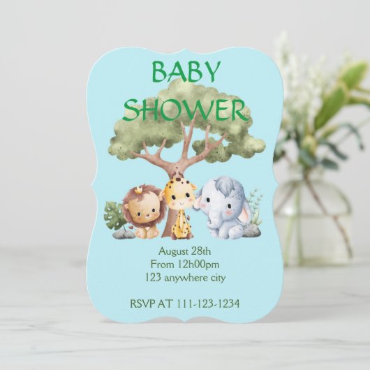 INVITATION BABY SHOWER (Debout devant)
