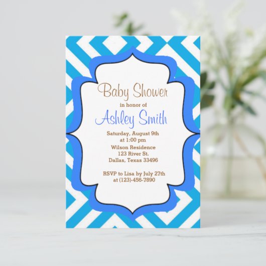 Invitation Baby shower (Debout devant)
