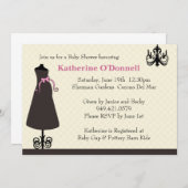 Invitation Baby shower (Devant / Derrière)