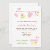 Invitation baby shower (Devant / Derrière)