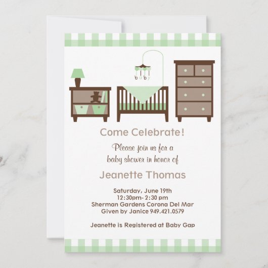 Invitation Baby shower (Devant)