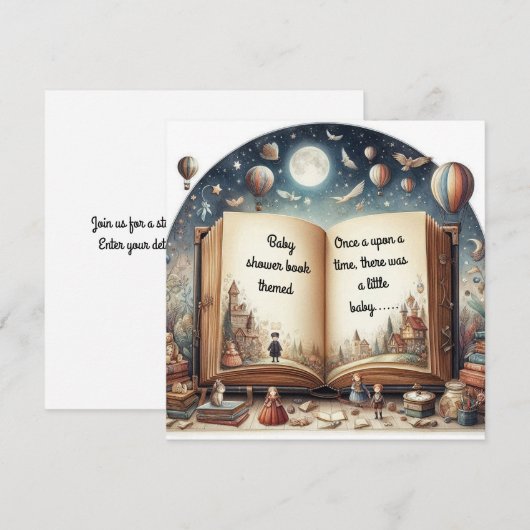 Invitation baby shower (Devant / Derrière)