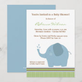 Invitation baby shower (Devant / Derrière)