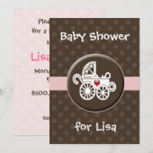 Invitation baby shower (Devant / Derrière)