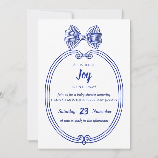 Invitation baby shower (Devant)