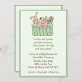 Invitation Baby shower (Devant / Derrière)