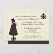Invitation baby shower (Devant / Derrière)