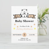 Invitation Baby shower (Debout devant)