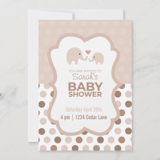 Invitation Baby shower (Devant)