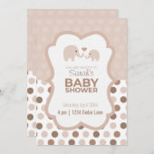 Invitation Baby shower (Devant / Derrière)