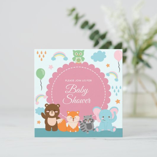 Invitation baby shower (Debout devant)