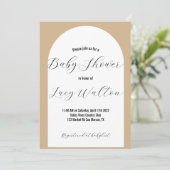Invitation baby shower (Debout devant)