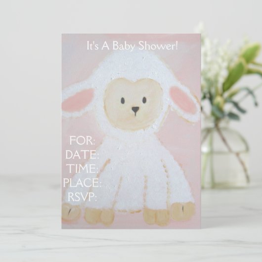 Invitation Baby shower (Debout devant)