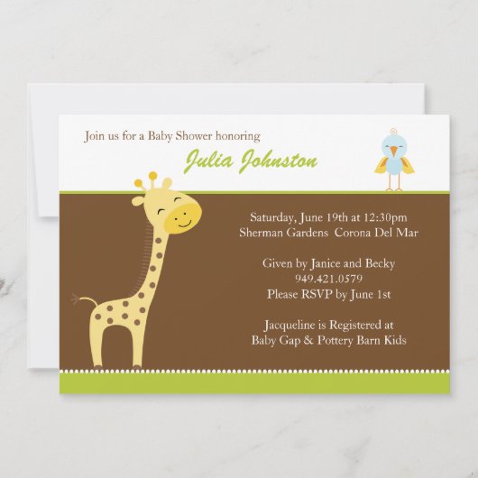 Invitation Baby shower (Devant)