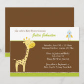 Invitation Baby shower (Devant / Derrière)