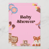Invitation Baby shower (Devant / Derrière)