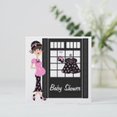 Invitation baby shower (Debout devant)