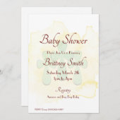 Invitation Baby shower (Devant / Derrière)