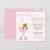 Invitation baby shower (Devant / Derrière)