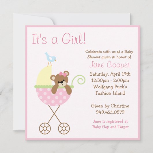 Invitation baby shower (Devant)