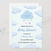 Invitation baby shower (Devant / Derrière)