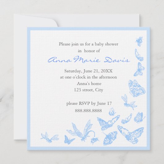 Invitation Baby shower (Devant)