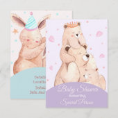 Invitation Baby shower (Devant / Derrière)