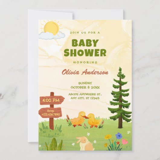 Invitation Baby Shower (Devant)