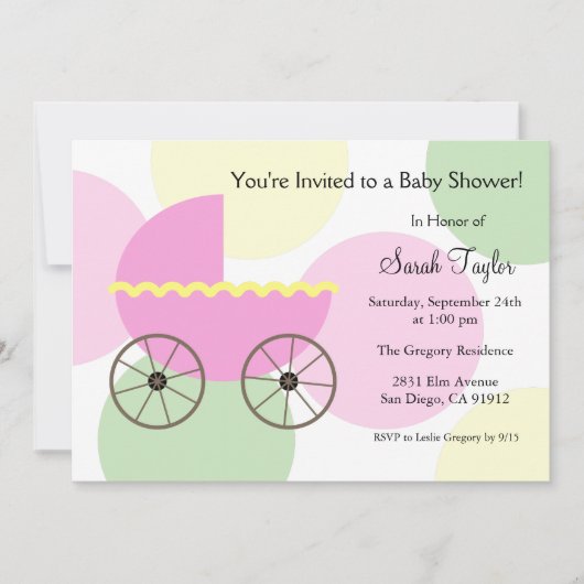 Invitation Baby shower (Devant)