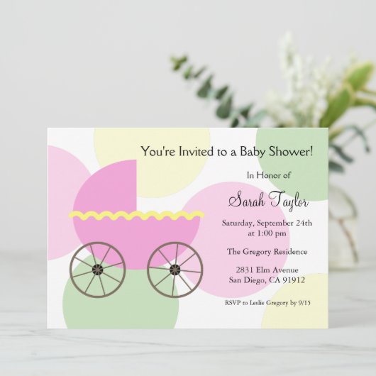Invitation Baby shower (Debout devant)